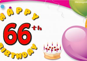 Happy 66th Birthday Quotes Wishes 66 Years with Wishes Happy Birthday Picture