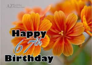 Happy 67th Birthday Cards 67th Birthday Wishes