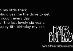 Happy 6th Birthday son Quotes 6th Birthday Poems and Wishes Sixth Bday Boys Girls