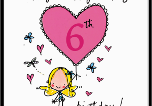 Happy 6th Birthday to My Daughter Quotes Happy Happy Happy 6th Birthday Juicy Lucy Designs