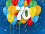 Happy 70th Birthday Banner Images Happy 70th Birthday Anniversary Card with Balloons Stock