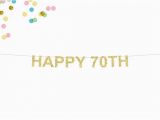 Happy 70th Birthday Banners Happy 70th Glitter Banner 70th Birthday Banner Birthday