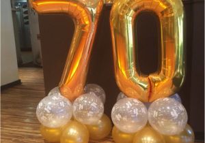 Happy 70th Birthday Decorations 70th Birthday Balloons In Gold and Clear 39 Happy Birthday