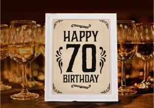 Happy 70th Birthday Decorations 70th Birthday Party Decoration Printable 70th Anniversary