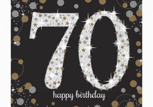 Happy 70th Birthday Decorations Gold Celebration Happy 70th Birthday Napkins
