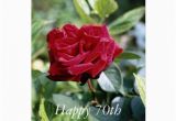 Happy 70th Birthday Flowers Happy 70th Birthday Flower Card Zazzle
