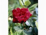 Happy 70th Birthday Flowers Happy 70th Birthday Flower Card Zazzle