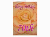 Happy 70th Birthday Flowers Happy 70th Birthday Flower Card Zazzle