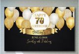 Happy 70th Birthday Mum Banner 70th Birthday Banner Etsy