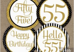 Happy 75th Birthday Banners Printable Happy Anniversary Banner Black Gold