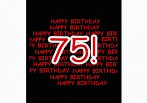 Happy 75th Birthday Cards Happy 75th Birthday Greeting Card Zazzle