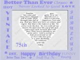 Happy 75th Birthday Quotes Happy Birthday Poems for Daughter the Happy 75th