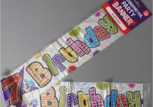 Happy 7th Birthday Banners 3 X Foil Age 7 Happy 7th Birthday Wall Banner Banners Boys