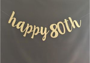 Happy 80th Birthday Banner Images 80th Birthday Banner Happy Birthday Banner Glitter Banners