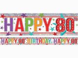 Happy 80th Birthday Banner Images Birthday Party Banner Party Banners Shindigs Com Au