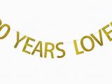 Happy 80th Birthday Banners Gold Glitter Party Supplies 80 Years Loved Banner for 80th