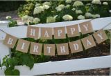 Happy 80th Birthday Dad Banner Happy Birthday Banner Birthday Banner Burlap