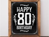 Happy 80th Birthday Decorations 80th Birthday Party Decorations Happy 80th Birthday Sign