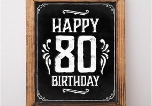 Happy 80th Birthday Decorations 80th Birthday Party Decorations Happy 80th Birthday Sign