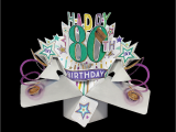 Happy 80th Birthday Decorations Happy 80th Birthday Pop Up Greeting Card Cards