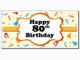 Happy 80th Birthday Mom Banner Happy 80th Birthday Party Hats 2 39 X4 39 Vinyl Banner Amazon