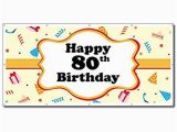 Happy 80th Birthday Mom Banner Happy 80th Birthday Party Hats 2 39 X4 39 Vinyl Banner Amazon