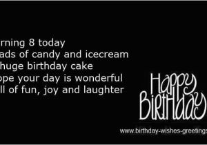 Happy 8th Birthday Quotes Happy 8th Birthday Quotes Quotesgram