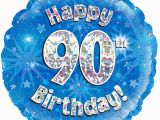 Happy 90th Birthday Decorations 90th Birthday Blue Holographic Party Superstores