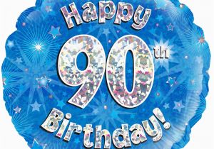 Happy 90th Birthday Decorations 90th Birthday Blue Holographic Party Superstores