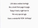 Happy 90th Birthday Quotes 90th Birthday Verses or Quotes Quotesgram