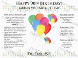 Happy 90th Birthday Quotes Happy 90th Birthday 1926 Print or Party by Takingyoubackintime