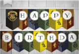 Happy 9th Birthday Banners Harry Potter Inspired Printables Quot Happy Birthday