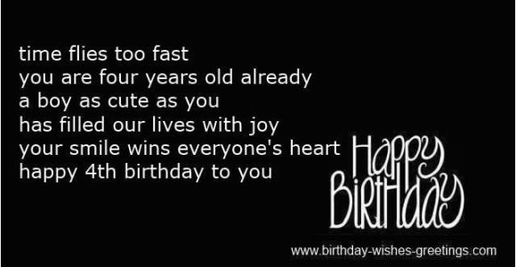 Happy Birthday 4 Year Old Quotes 4 Year Old Birthday Quotes Quotesgram