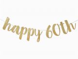 Happy Birthday 60 Banner 60th Birthday Decorations 60th Birthday Banner Happy