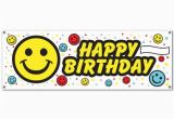 Happy Birthday 60 Banner Club Pack Of 12 Fun and Festive Happy Birthday Smile Face