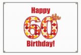 Happy Birthday 60 Banner Happy 60th Birthday Banner by Mightybaby