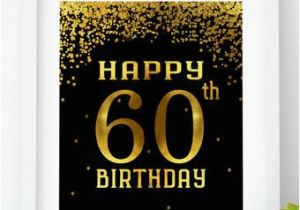 Happy Birthday 60 Banner Instant Download Cheers to 60 Years Printable 60th Birthday