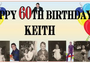 Happy Birthday 60 Banner Personalised 60th Birthday Banners Personalised Birthday