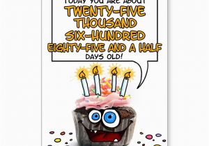 Happy Birthday 70 Years Old Card Happy Birthday Cupcake 70 Years Old Card