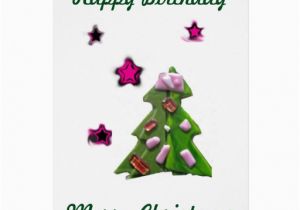 Happy Birthday and Merry Christmas Card Christmas Birthday Seeing Stars Dec 25 Card Zazzle