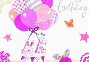 Happy Birthday Baby Girl Cards Happy 1st Birthday Baby Girl Card Www Imgkid Com the
