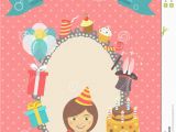 Happy Birthday Baby Girl Cards Happy Birthday Card for Girl Stock Vector Image 46021048