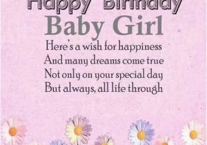 Happy Birthday Baby Girl Cards Happy Birthday Quotes for Baby Girl Wishesgreeting