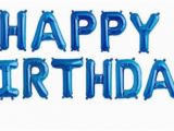 Happy Birthday Balloon Banner Blue 16 Quot Happy Birthday Balloons Balloon Kit Birthday Party