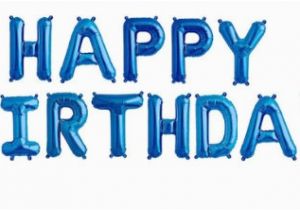 Happy Birthday Balloon Banner Blue 16 Quot Happy Birthday Balloons Balloon Kit Birthday Party