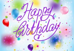 Happy Birthday Balloon Banner Card Factory Happy Happy Birthday Vector Illustration Cartoondealer