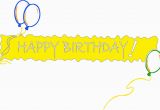 Happy Birthday Balloon Banner Clipart Happy Birthday Banner Yellow Holiday Birthday Happy