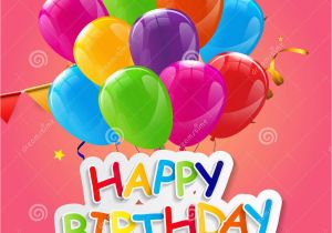 Happy Birthday Balloon Banner New Look Color Glossy Happy Birthday Balloons Banner Background