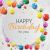 Happy Birthday Balloon Banner New Look Color Glossy Happy Birthday Balloons Banner Background