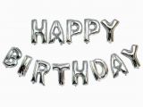 Happy Birthday Balloon Banner Silver asda 13pcs Self Inflating Happy Birthday Banner Balloon Bunting